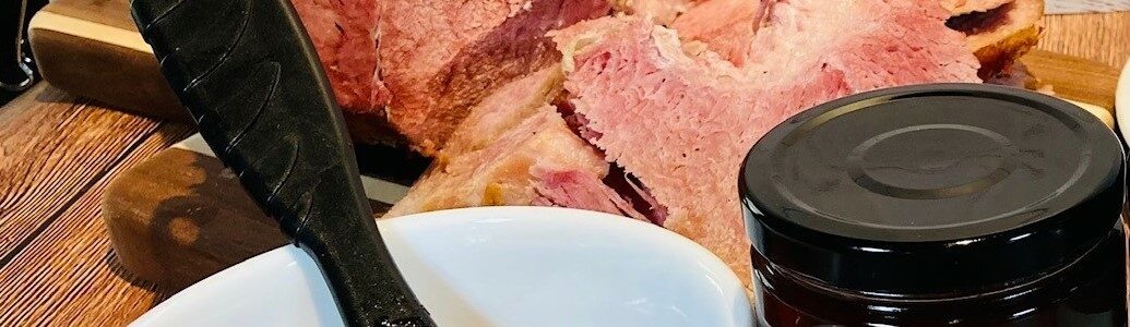 Ham with Pepper Jelly Spread