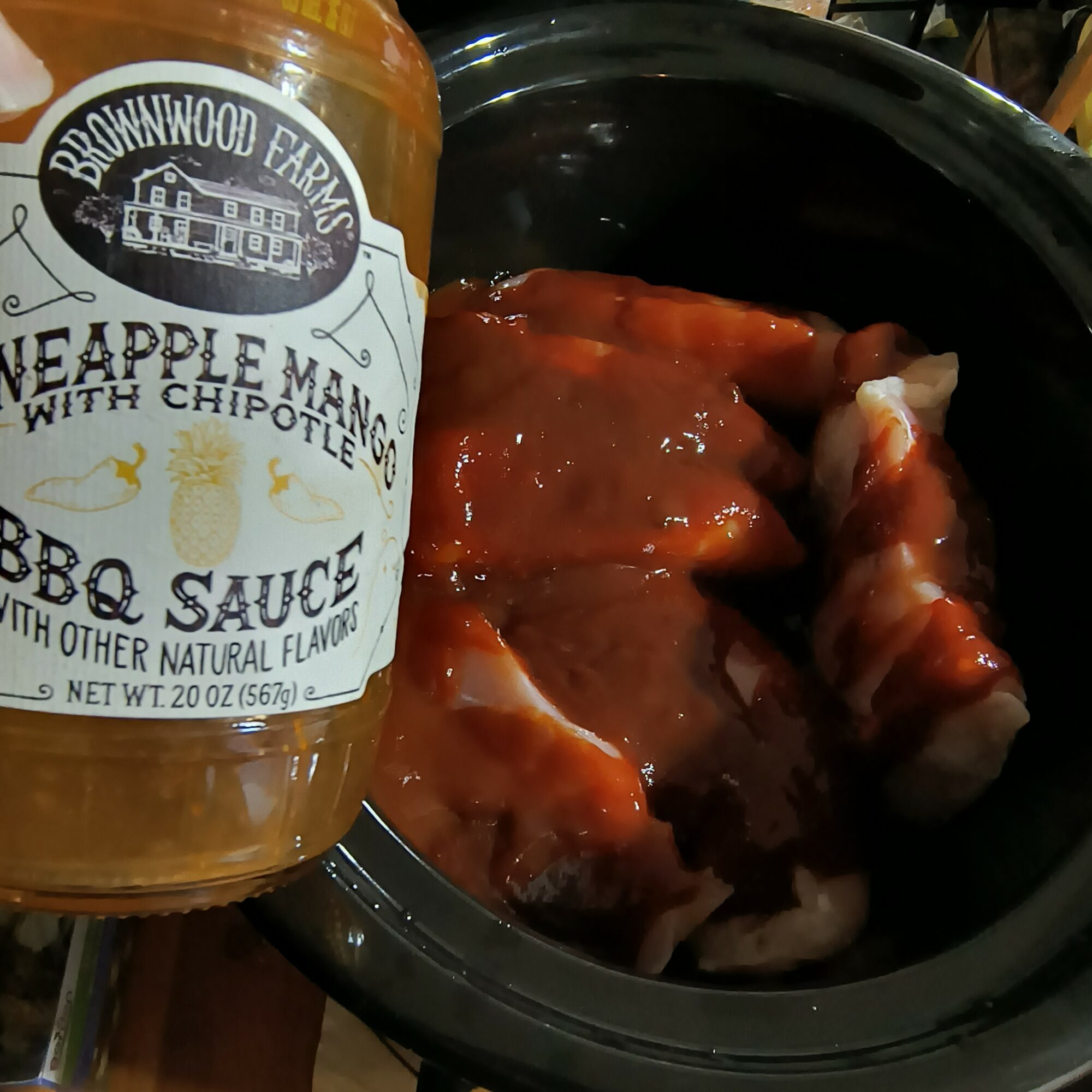 Pineapple Mango BBQ Sauce with Chicken Step 2